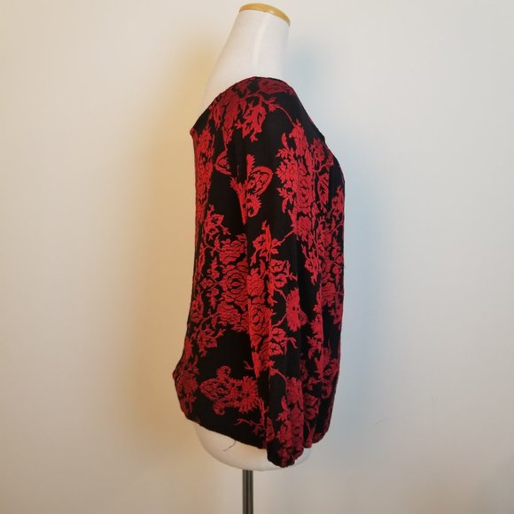 Alice & Olivia Naya Embroidered Peasant Top - Picture 5 of 7